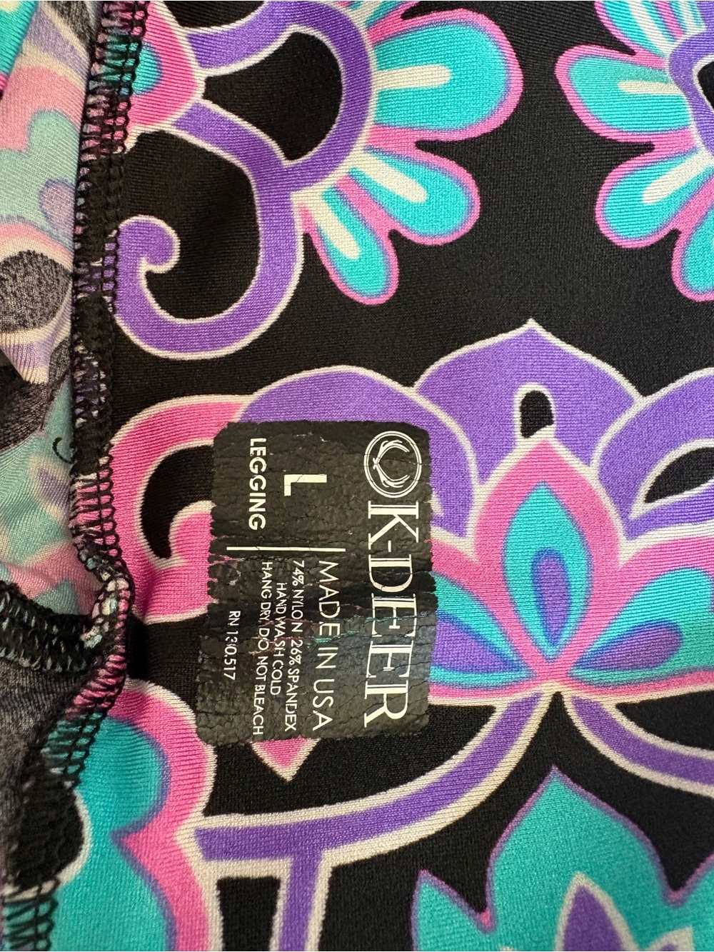K-Deer High Waisted Boho Leggings - Picture 5 of 5